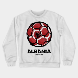 Albania Football Country Flag Crewneck Sweatshirt